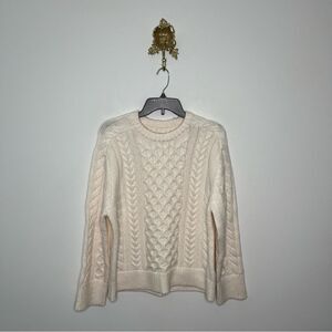 The A&F Madeline Wool-Blend Cable Crew Sweater